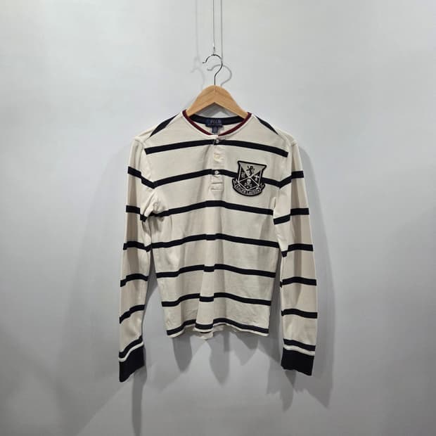 폴로랄프로렌 피케 헨리넥 스트라이프 롱슬리브 L(14/16)