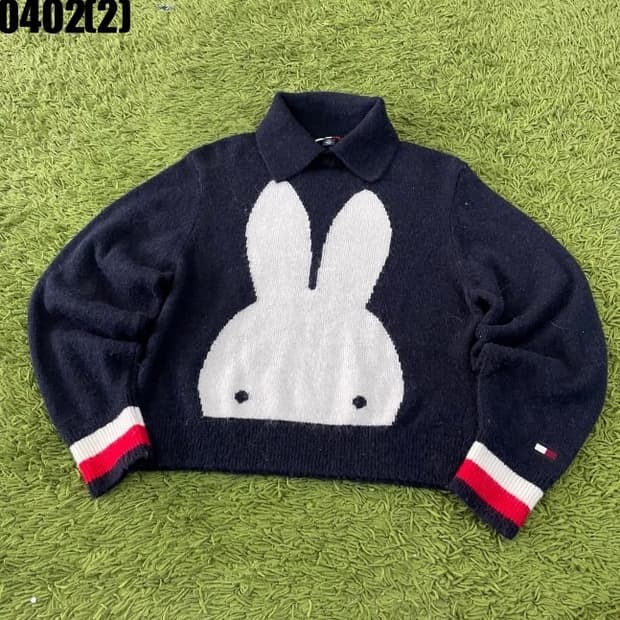 타미힐피거 x 미피 콜라보 니트 