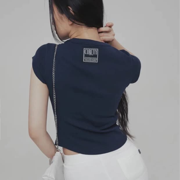 큐리티 C 90S LINE BASIC T-SHIRT