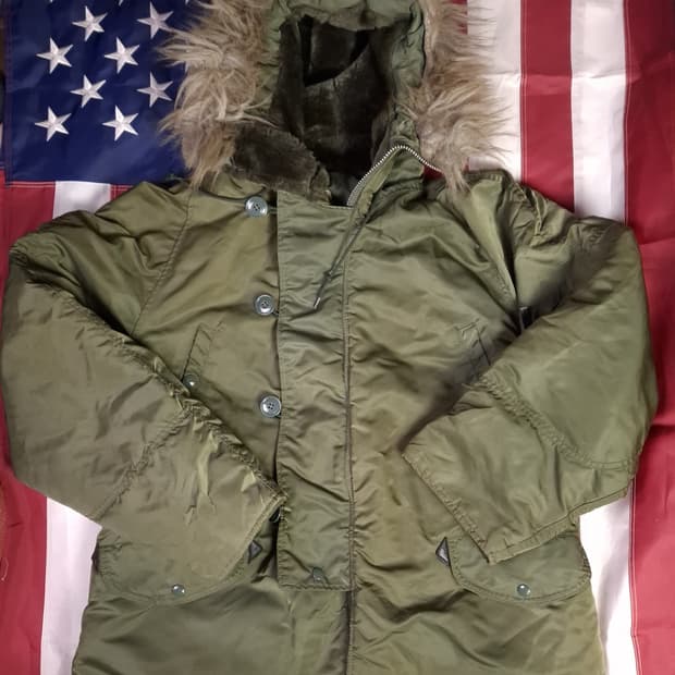 오리지날 90's 미국제조 미공군 민수용 알파사 N-3B 극한지용 파카