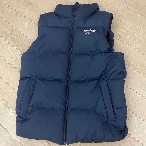 리복 구스 베스트 패딩