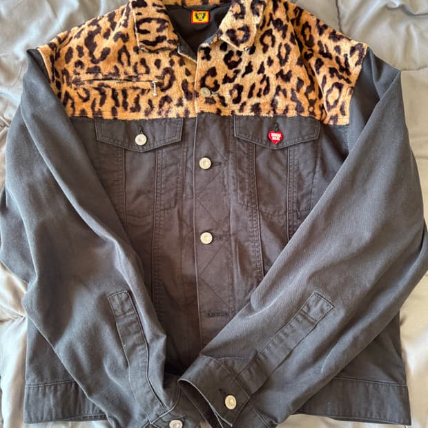 XL 휴먼메이드 레오파드 데님 자켓