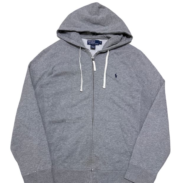 폴로 랄프로렌 회색 후드집업