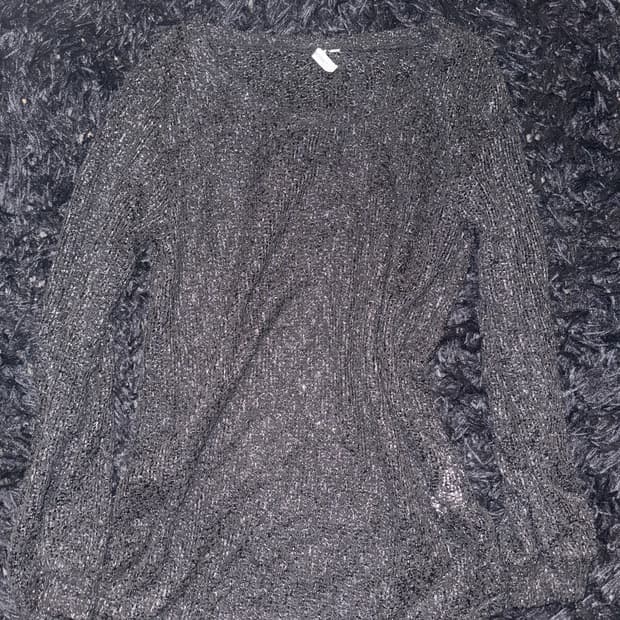 “HK WORKS london”Gliter knit T-shirt