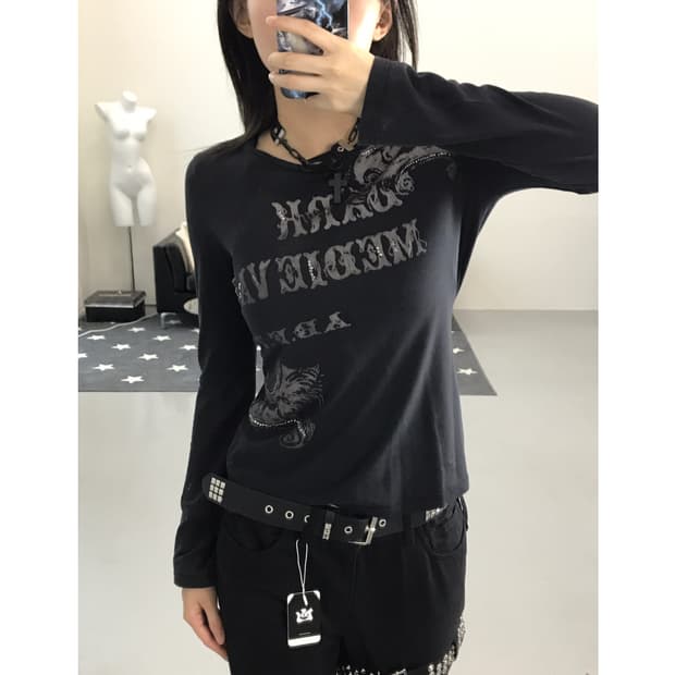 Jpn Y2k Graphic Long Sleeve T-Shirts