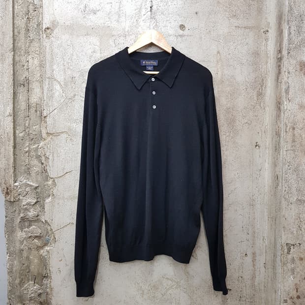 브룩스브라더스 울 니트 PK 긴팔 L사이즈 