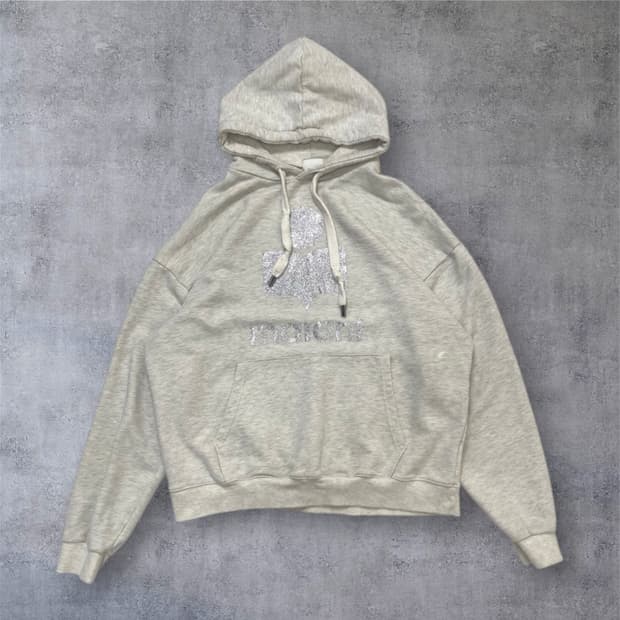 이자벨마랑 Isabel marant 아이보리 글리터 로고 후드티 F