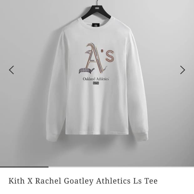 KITH 키스 레이첼 고틀리 오클랜드 애슬레틱스 프린팅 롱슬리브 (L)