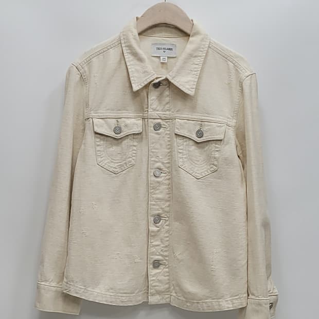 트루릴리전 데님 트러커 자켓 / 여 M 아이보리 
