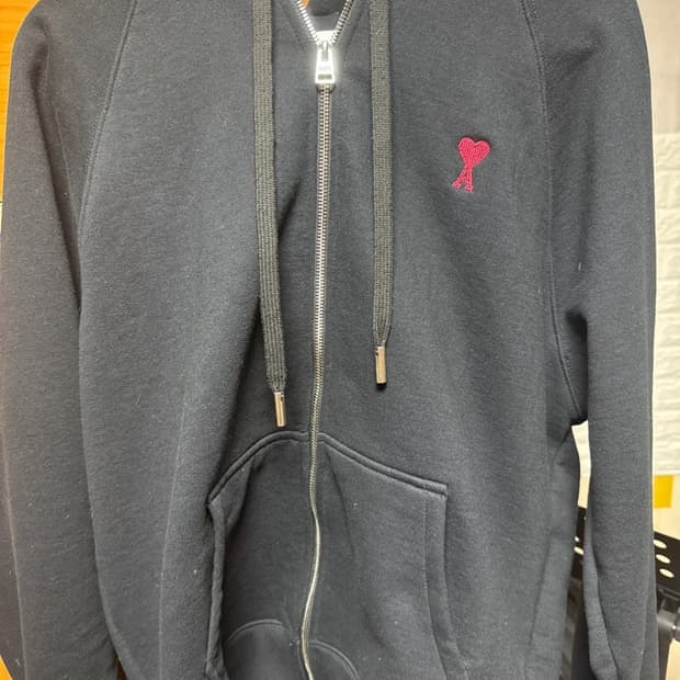 아미 블랙 후드집업 m