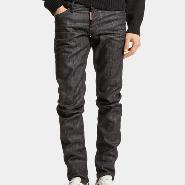 Dsquared2 black wash distressed jeans