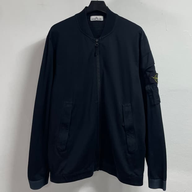 스톤아일랜드 와펜 MA-1 코튼 블루종 자켓 (on.313)