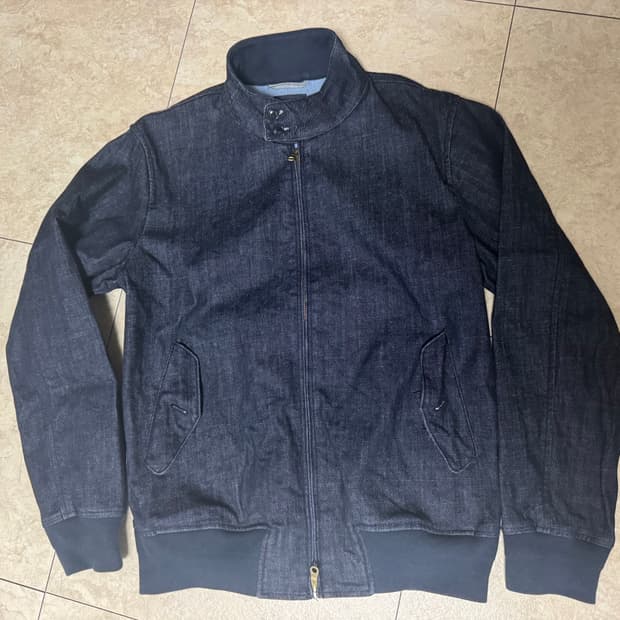 빔즈 beams 데님 해링턴 자켓 L사이즈