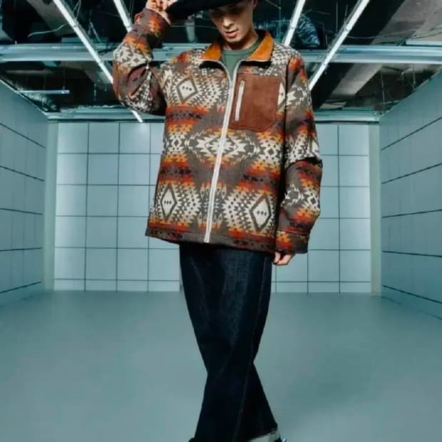 22fw 준야와타나베 by 꼼데가르송 자미로콰이 펜들턴패턴 블루종