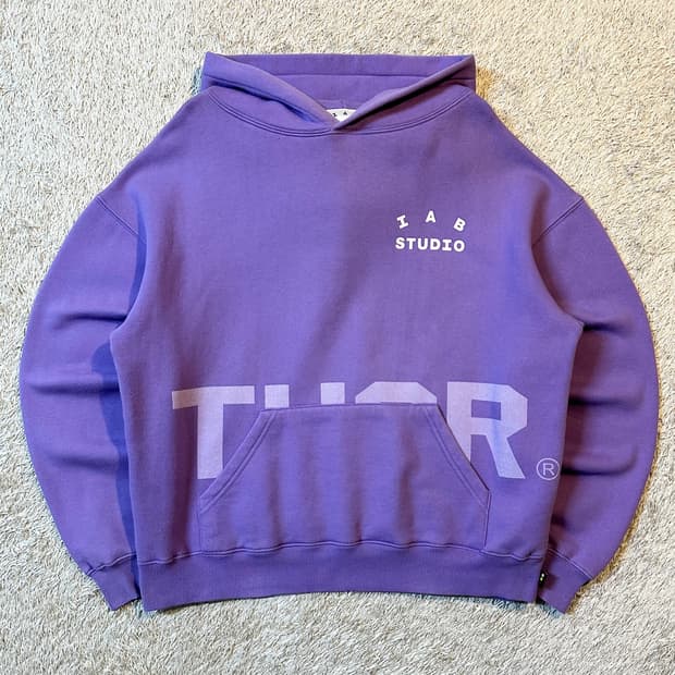 희귀) 아이앱 스튜디오 X 토르 컨테이너 후드티 퍼플