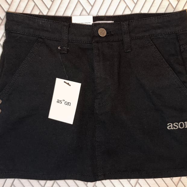 애즈온 POG SKIRT 포그 스커트 치마(새상품!!!)