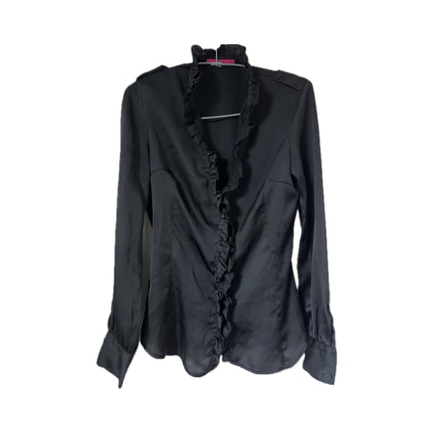 프릴 러플 셔링 블라우스 셔츠 고스 고딕 고스로리 갸루 공겜 페어리