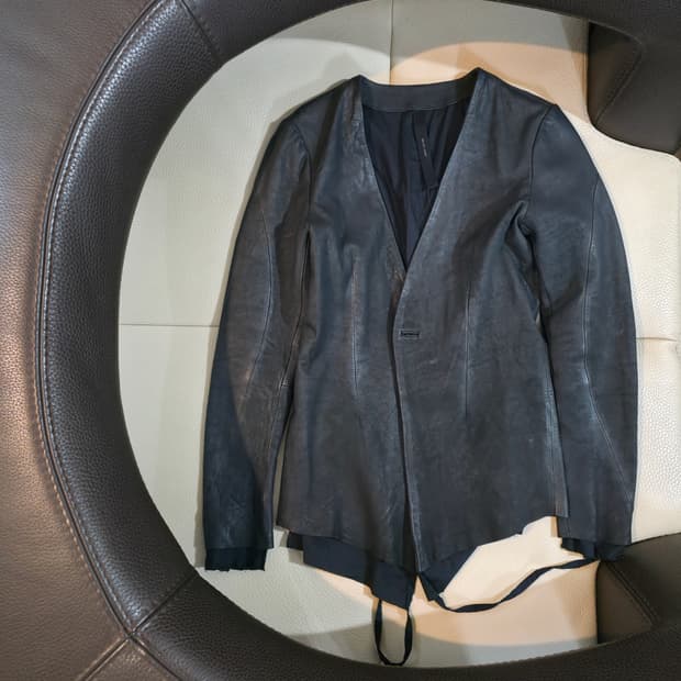 Army of me Layered leather blazer