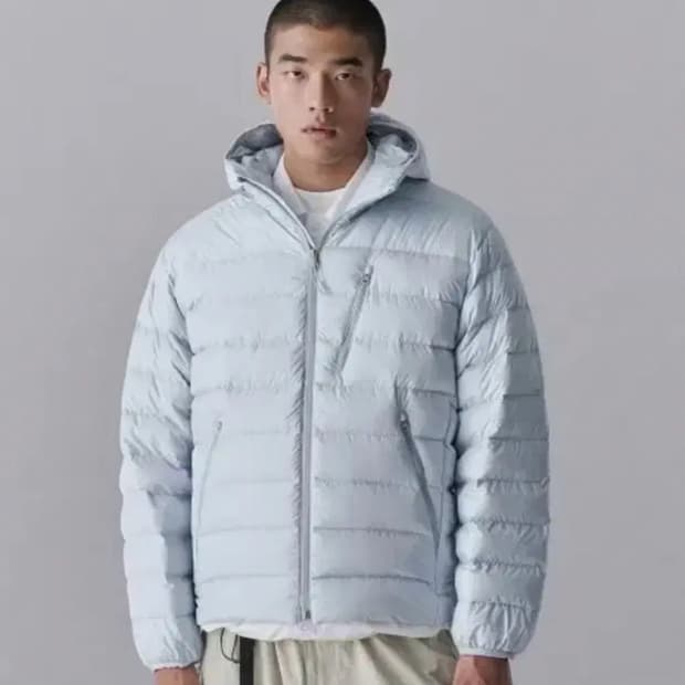 (판매) 무신사 스탠다드 시티레저 경량패딩 클라우디블루m