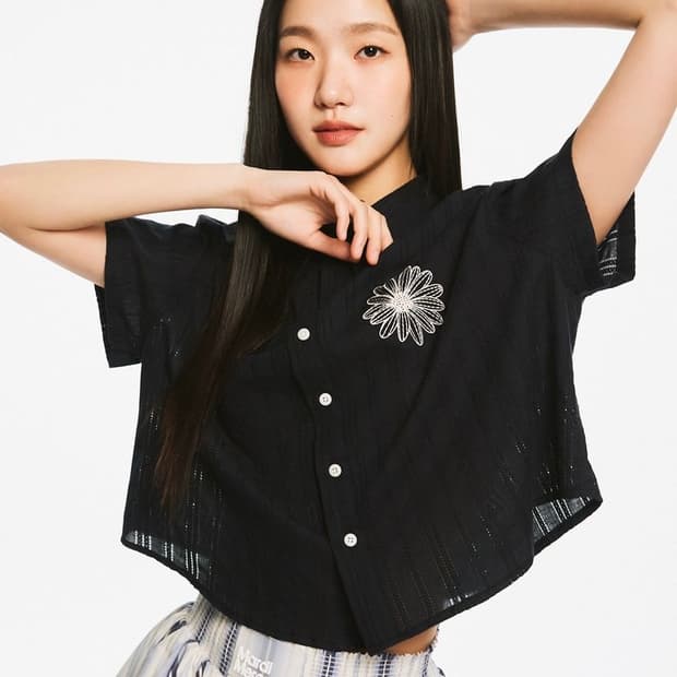 23SS 마르디메크르디 코튼 크롭 셔츠