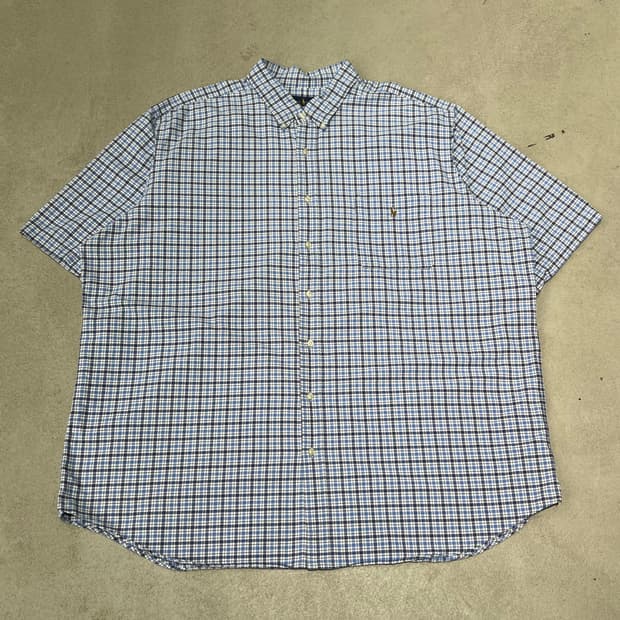 폴로 랄프로렌 체크 하프셔츠 s10611