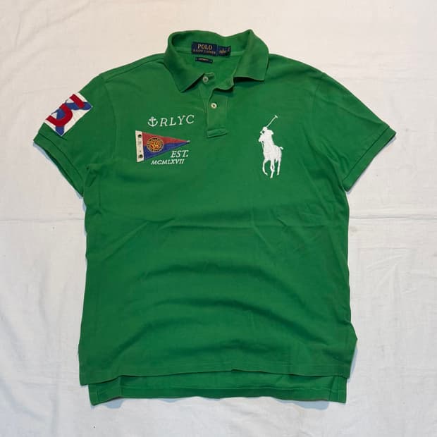 폴로 랄프로렌 빅포니 RLYC 요트클럽 카라티 그린