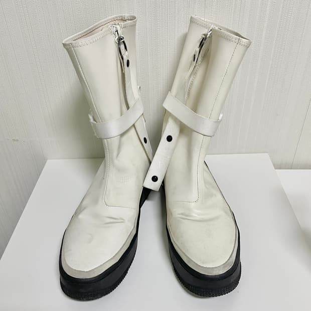 [235] 나이키 포스1 세이지 하이 검솔 화이트 방수부츠 레인부츠