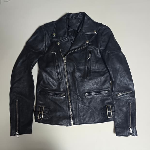 Diva Studio Collection 리얼레더 라이더 자켓 S