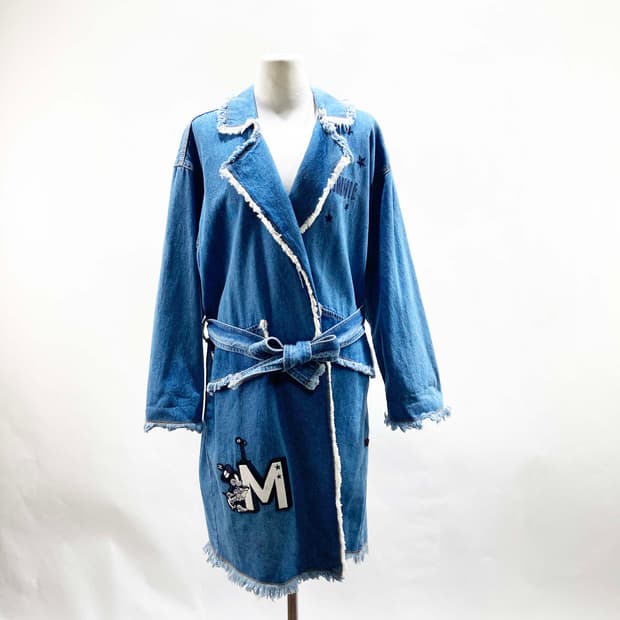 에고이스트 데님코트 벨트포함 상태최상 FREE 