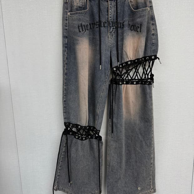 더미스테리어스호텔 데님 팬츠