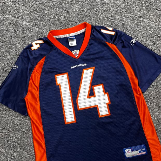 리복 NFL 덴버 브롱코스 럭비 져지 y 1552