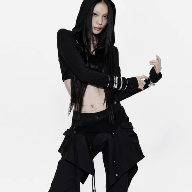 카시코 Hooded Bolero Cardigan