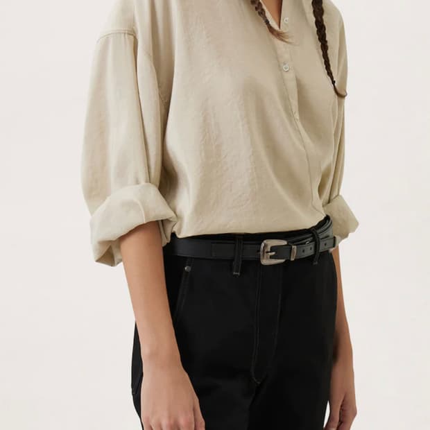 르메르 미니멀 웨스턴 벨트 95 블랙 (신세계 강남점)