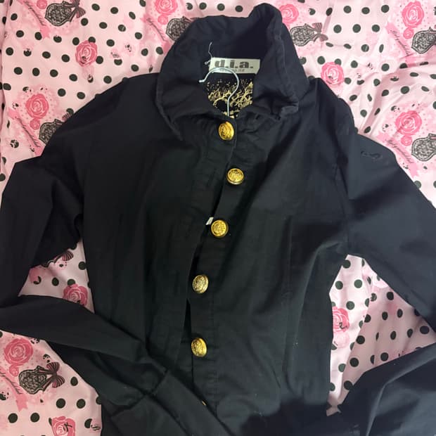 D.i.A 갸루 금장 셔츠 오네갸루 갸루