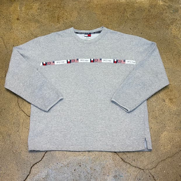 90s Made in USA 미국 빈티지 타미힐피거 타미진 맨투맨