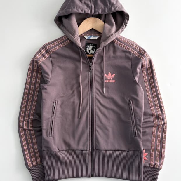 Adidas 아디다스 퍼플 페루 후드 트랙탑