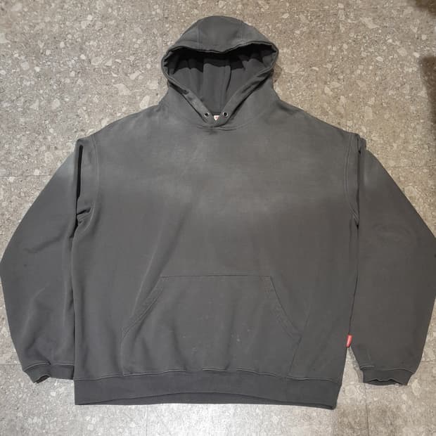 💥블랙아웃 빈티지 워싱 후디 (XL)