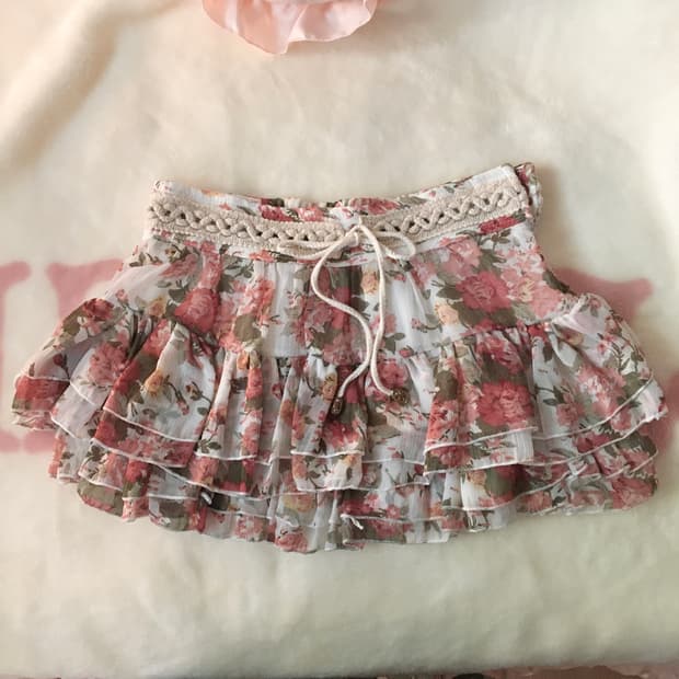 리즈리사 플라워 캉캉 스커트 히메갸루 히메카지 큐롯