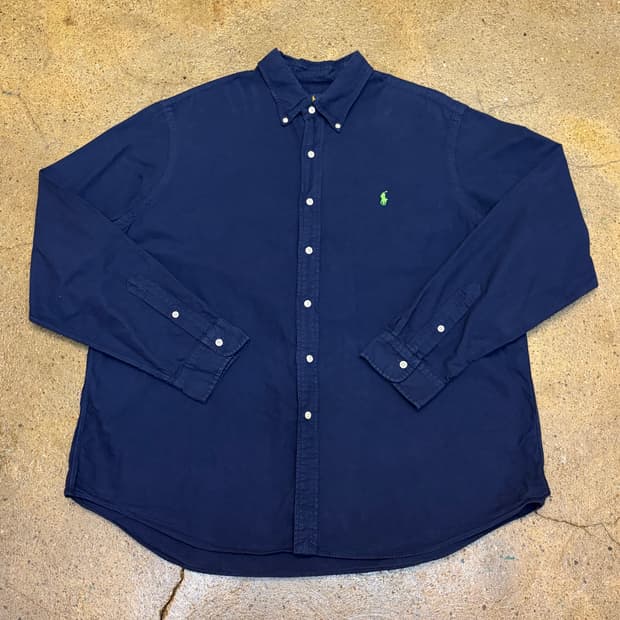 새상품급 미국 빈티지 폴로랄프로렌 네이비 긴팔 셔츠
