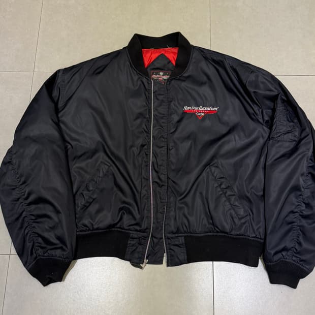90‘s Harley Davidson 바이커 봄버 자켓 사이즈 xxl