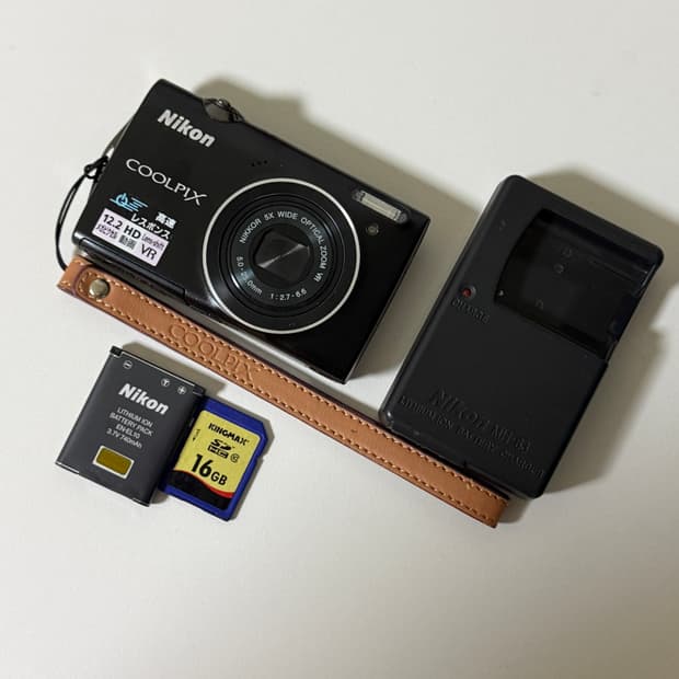 츄 디카) 니콘 쿨픽스 S5100 빈티지 디카 디지털카메라 블랙