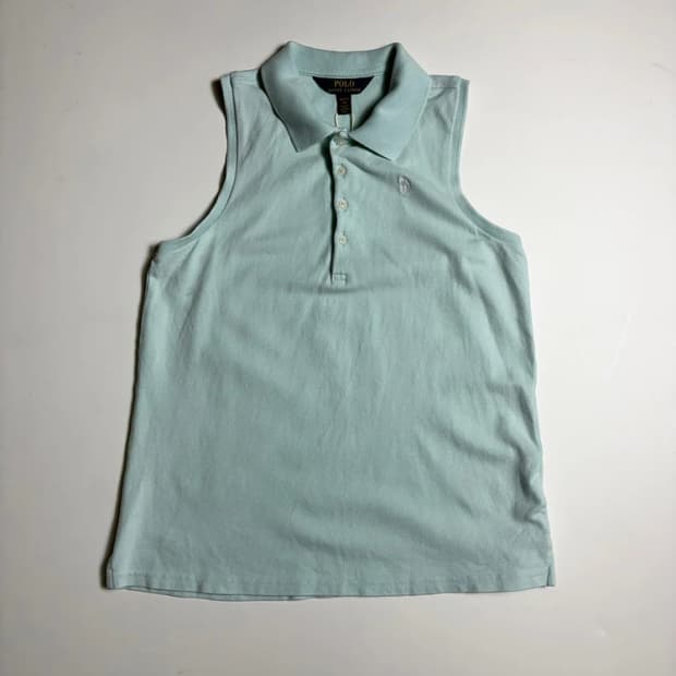 폴로 랄프로렌 우먼스 카라 슬리브리스 R1757