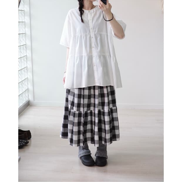 White kangkang blouse