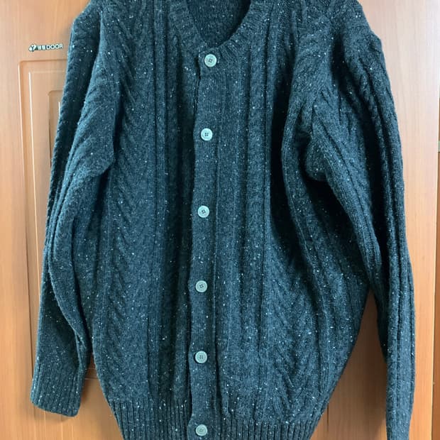 아트이프액츠 피셔맨케이블 가디건L 차콜