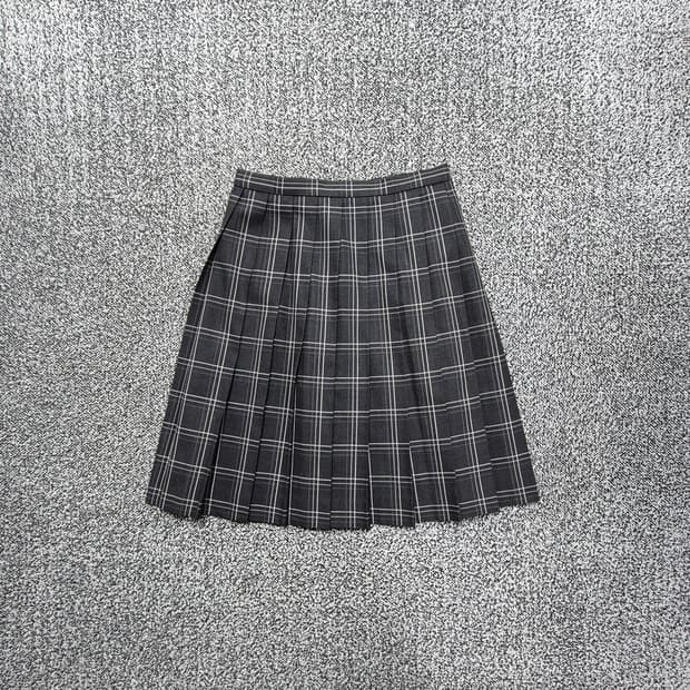 빈티지9. (일본빈티지) 준코 코시노 타탄 체크 플리츠 테니스 스커트
