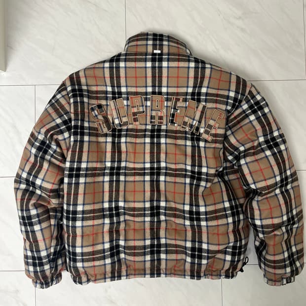 슈프림 리버시블 패딩 블랙 24FW