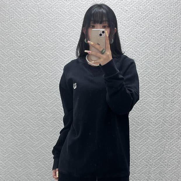 메종키츠네 빈티지 캐주얼 시그니처 폭스헤드 맨투맨 XL C13964