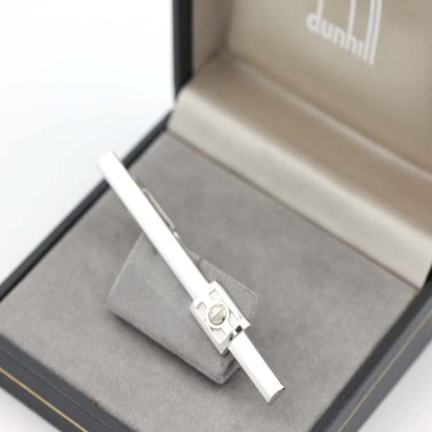 던힐 A등급 6cm 남자 명품 넥타이핀 빈티지