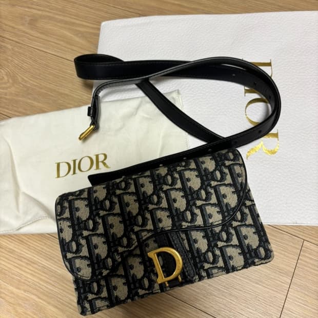 디올 벨트백