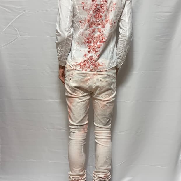 00s Cook Jeans Painted Skinny Jeans